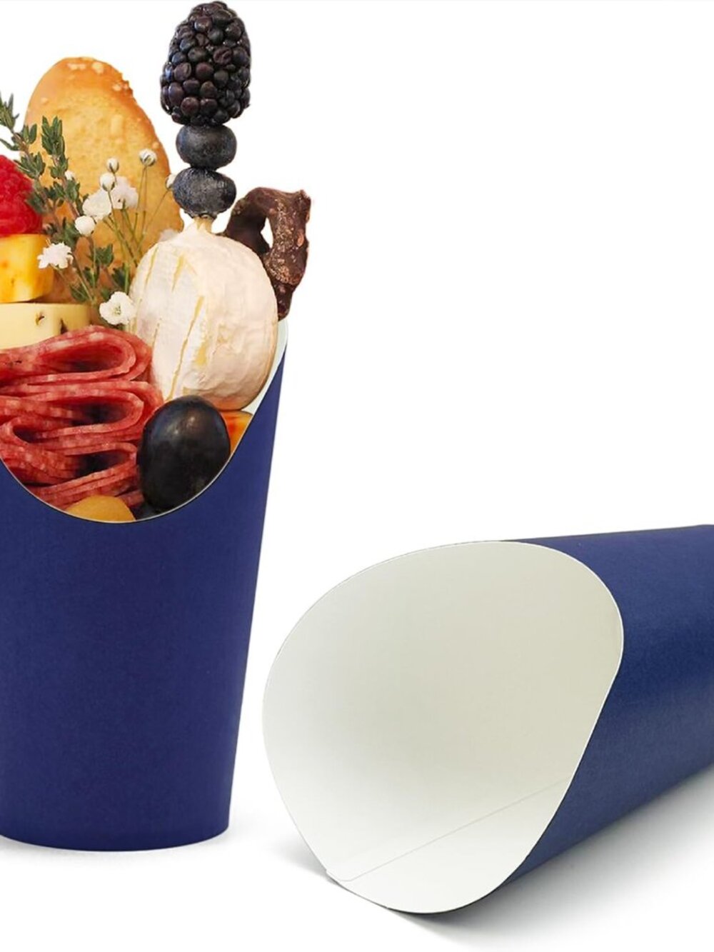 50 Pcs French Fries Holder, 12oz Disposable Paper French Fry Cups Charcuterie Cu